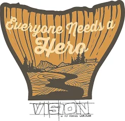 Vision Hero Sticker 120mm