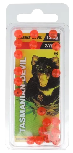 Tasmanian Devil Tasmanian D Red Beads 20stk